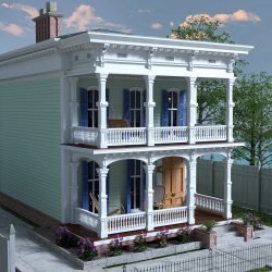 MS20 New Orleans Garden District House for DAZ Studio 4.9 Iray