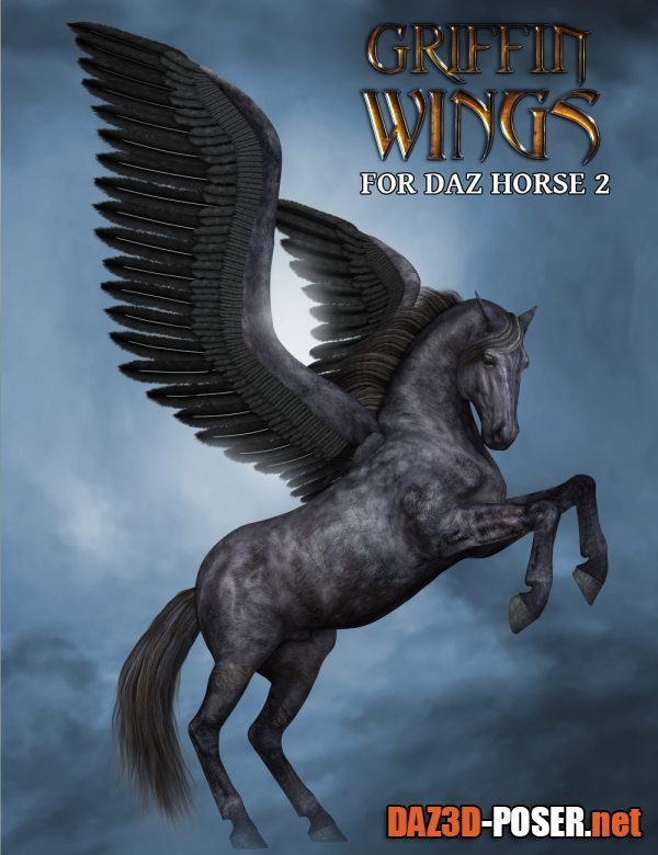 Dawnload Griffin Wings for DAZ Horse 2 for free