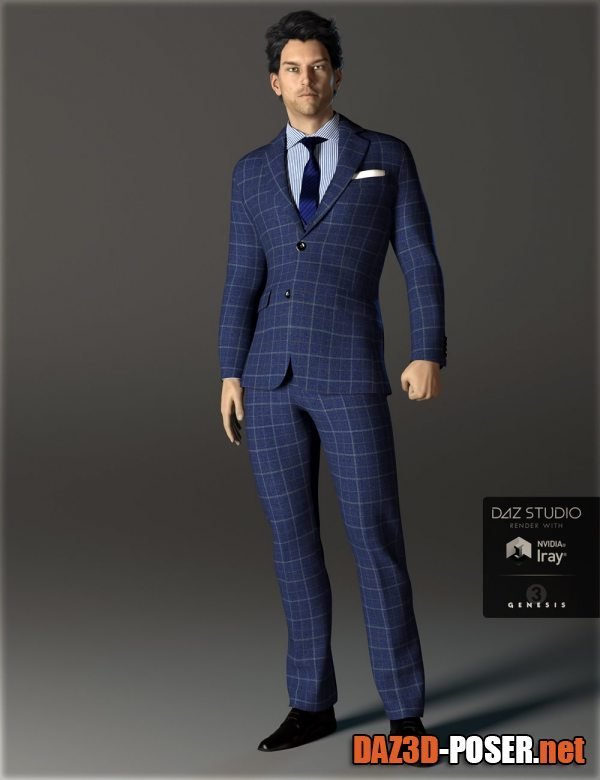 Dawnload H&C Business Suit A for Genesis 3 Male(s) for free