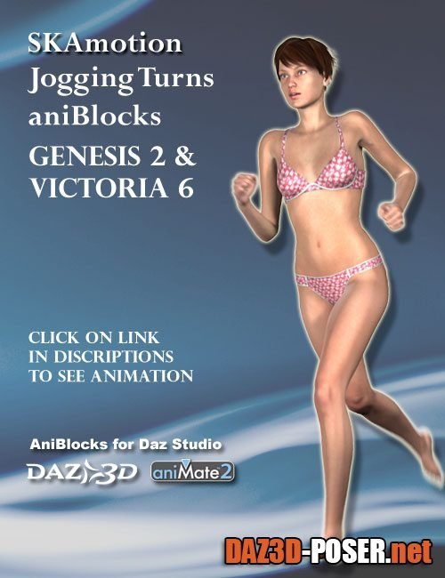 Dawnload Jogging Turns aniBlocks Victoria 6 / Genesis 2 Female(s) for free