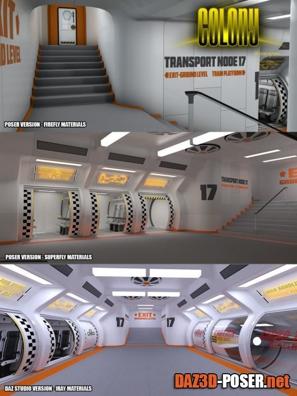 Dawnload Colony Subway for Poser and DS for free