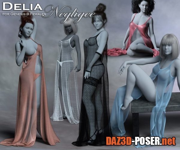 Dawnload Delia Negligee for the Genesis 8 Female for free