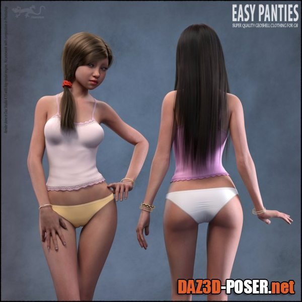 Dawnload Easy Panties for Genesis 8 for free