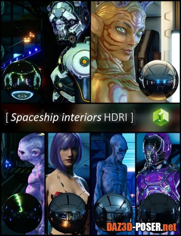 Dawnload Spaceship Interiors HDRI for free