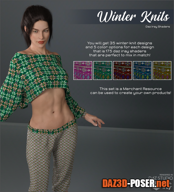 Dawnload Daz Iray - Winter Knits for free