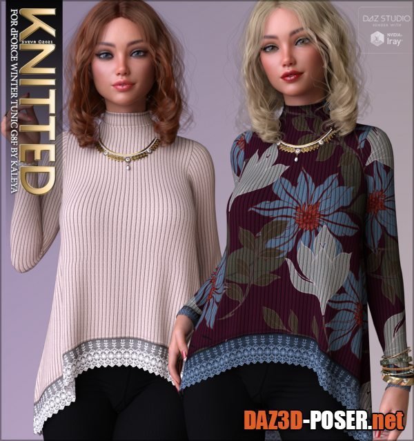 Dawnload Knitted for dForce Winter Tunic G8F for free
