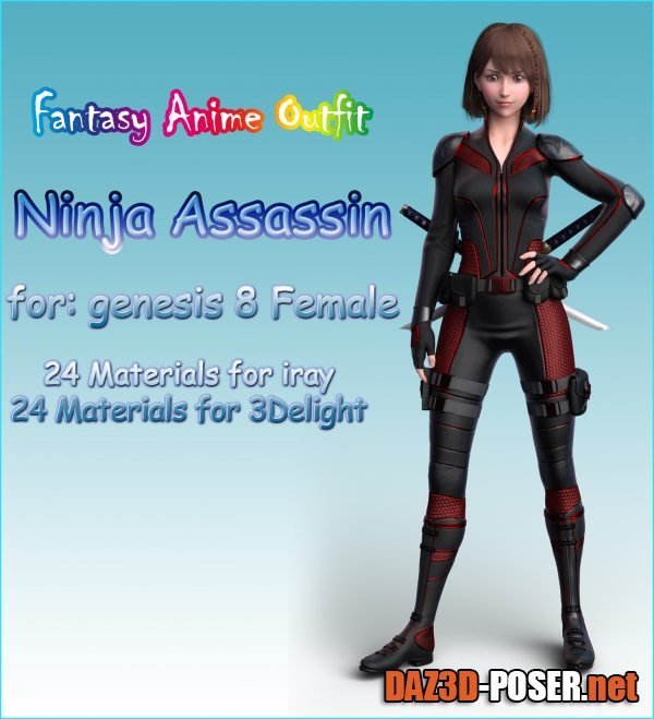 Dawnload fantasy anime outfit 8 _ Ninja Assassin _ for G8F for free