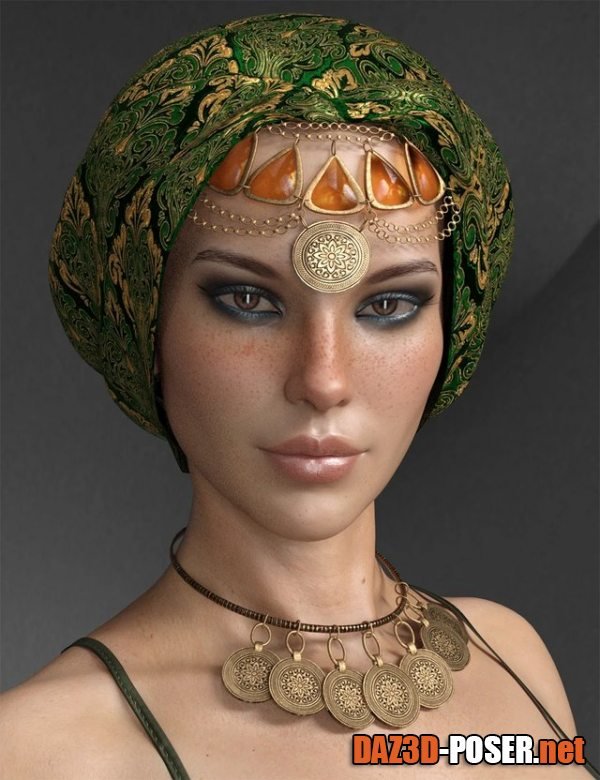Dawnload X Fashion Headpiece and Accessories for Genesis 8 Females for free