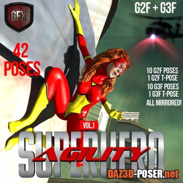 Dawnload SuperHero Agility for G2F & G3F Volume 1 for free