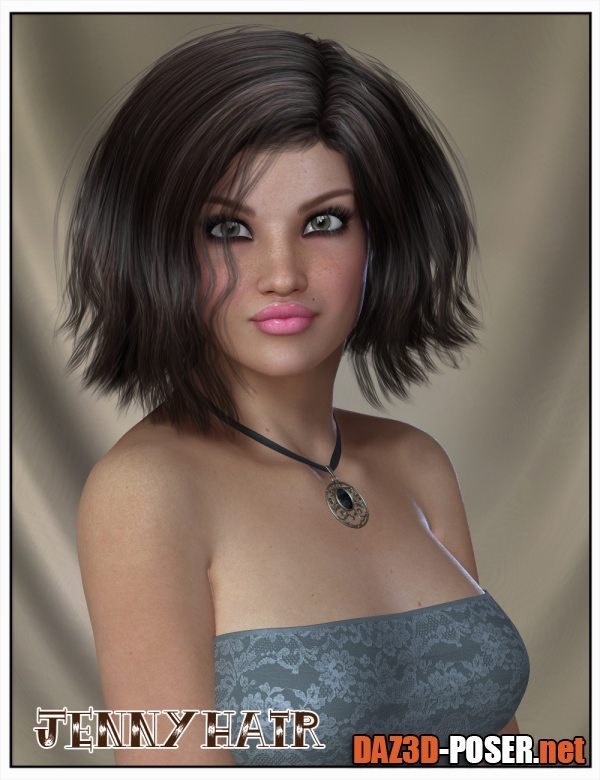 Dawnload Jenny Hair for Genesis 2 Female(s) and Victoria 4 for free