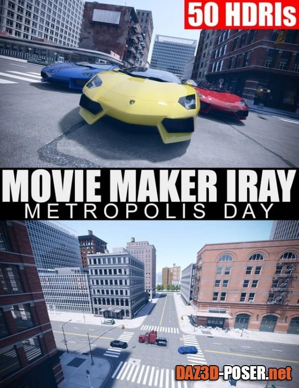 Dawnload 50 HDRIs - Movie Maker Iray - Metropolis Day for free