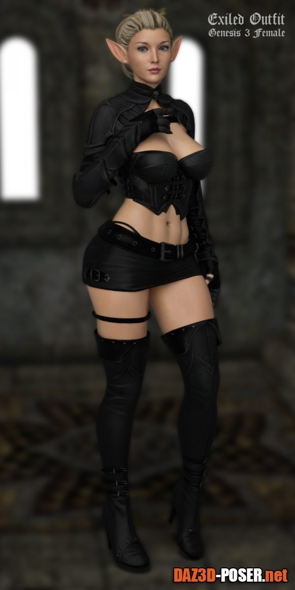 Dawnload Exiled Outfit for G3F for free