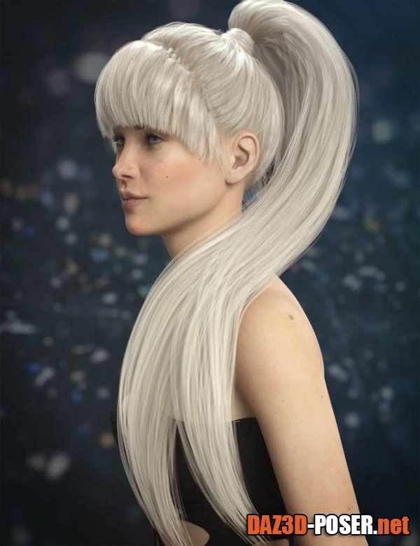 Dawnload Qiana Hair for Genesis 3 and 8 Females for free