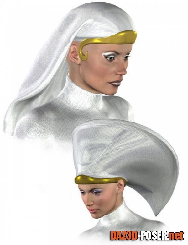 Dawnload The Dress Headpiece for Victoria 3.0 for free