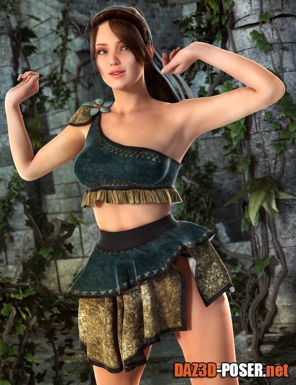 Dawnload Druidic Princess Outfit for Genesis 2 Female(s) for free