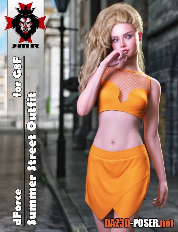 Dawnload JMR dForce Summer Street Outfit for G8F for free