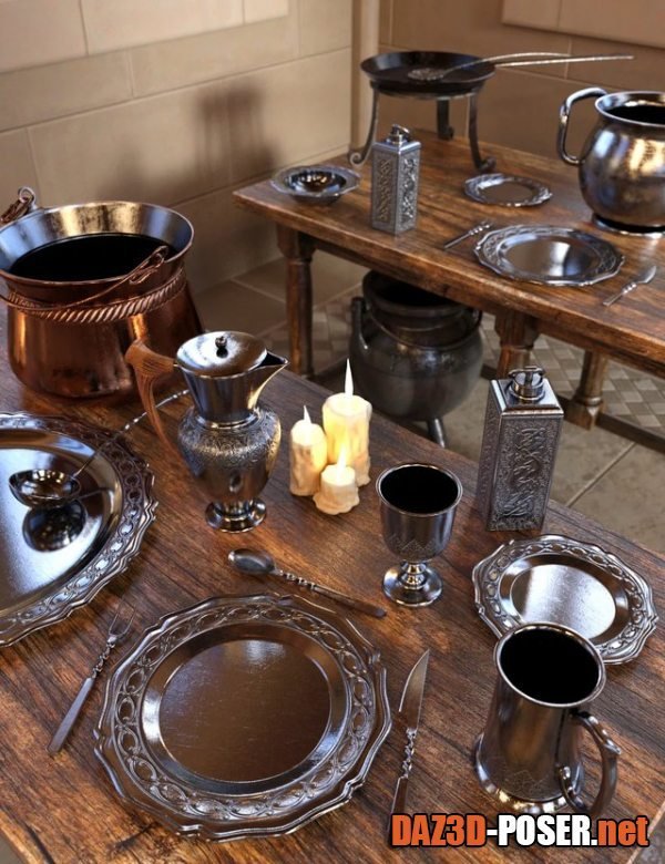 Dawnload Medieval Kitchenware for free