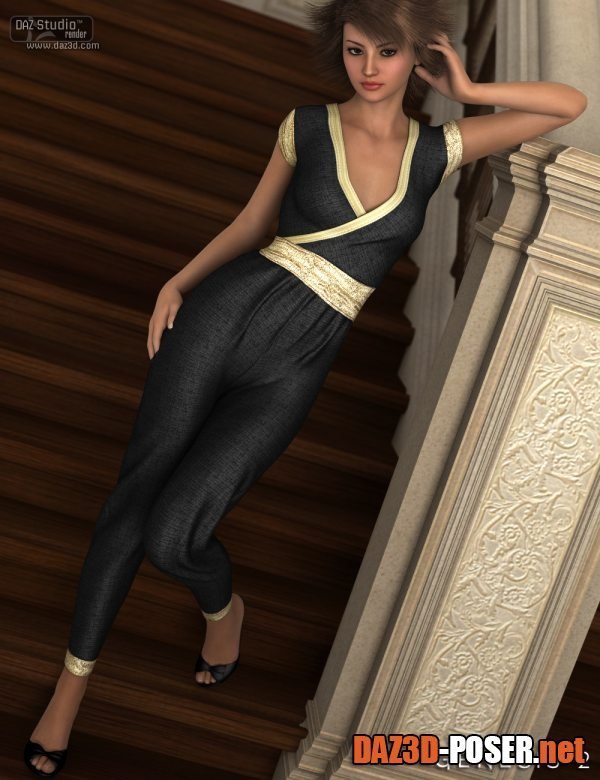 Dawnload Ashleigh Jumpsuit for Genesis 2 Female(s) for free