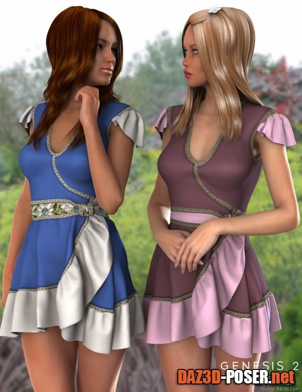 Dawnload Dahlia Dress for Genesis 2 Female(s) for free