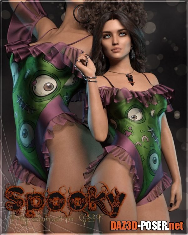 Dawnload Spooky Frills Swimsuit G8F for free