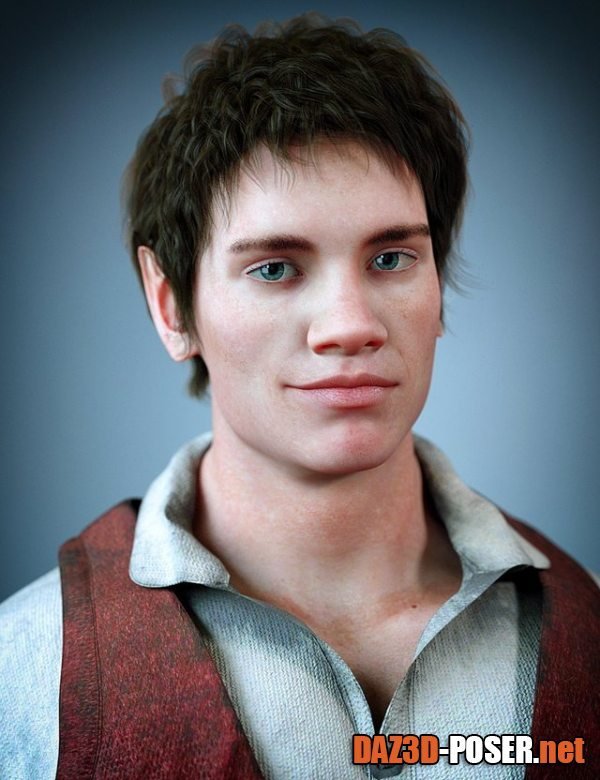 Dawnload Folco The Halfling HD for Genesis 8 Male for free