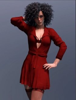 dForce X-Fashion Temptation Dress Coat for Genesis 8 Female(s)