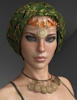 X Fashion Headpiece and Accessories for Genesis 8 Females