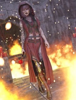 dForce Diabolus Outfit for Genesis 8 and 8.1 Female
