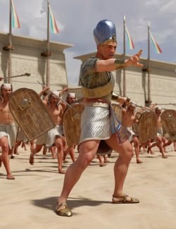 Pharaoh At War Characters and Outfit for Genesis 8 Male