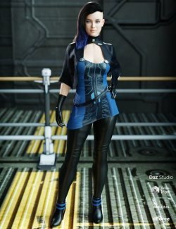 dForce Sergeant Master Outfit for Genesis 8 Female(s)