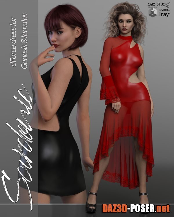 Dawnload Sardonic dForce dress for Genesis 8 Females for free