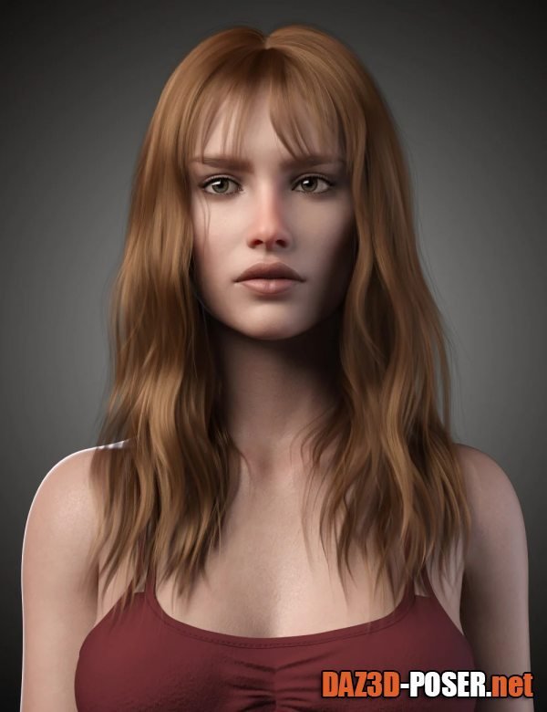 Dawnload Flora Hair For Genesis 8 and 8.1 Female for free