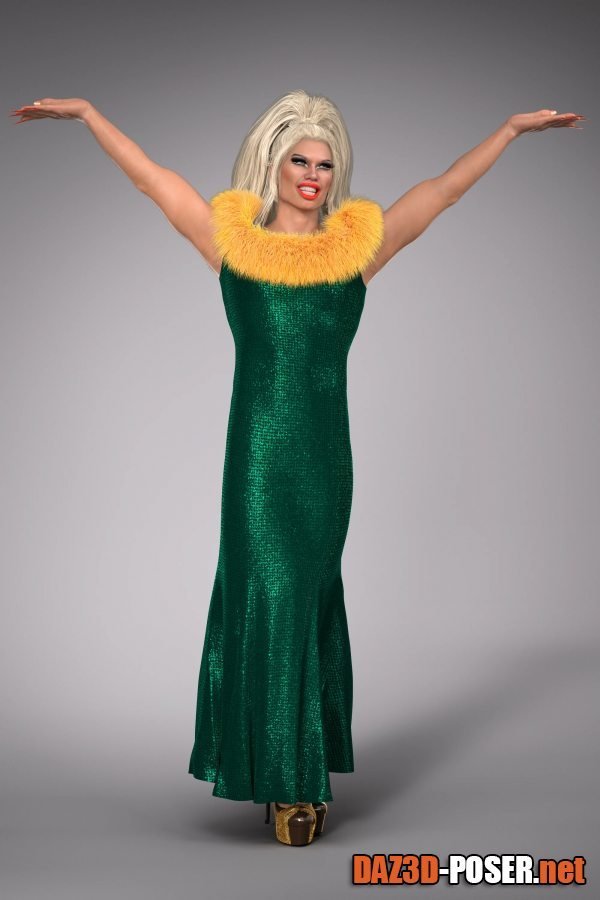 Dawnload Drag Queen Outfit for Genesis 8 Males for free