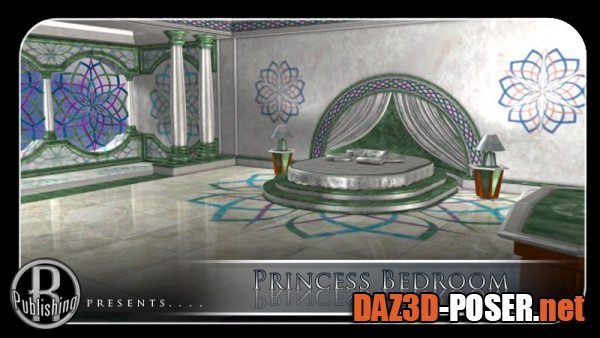 Dawnload Princess Bedroom (Poser & OBJ) for free