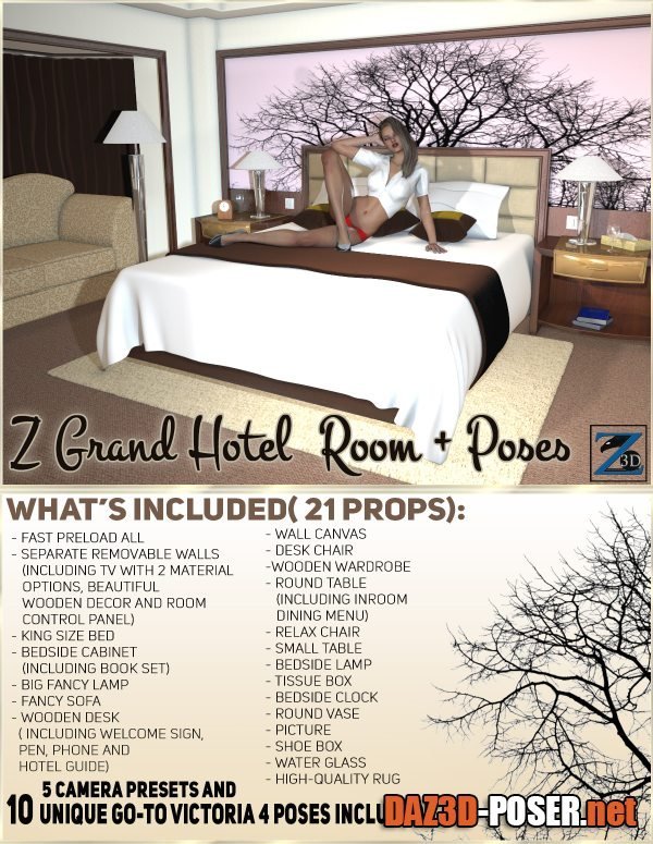 Dawnload Z Grand Hotel Room + Poses for free