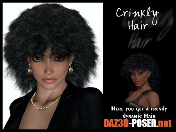 Dawnload Crinkly-Hair for V4 for free