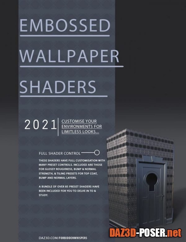 Dawnload Embossed Art Deco Wallpaper Shaders for free