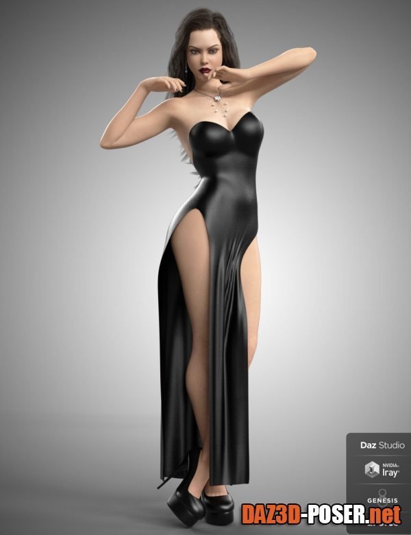 Dawnload dForce Hot Dress for Genesis 8 Females for free