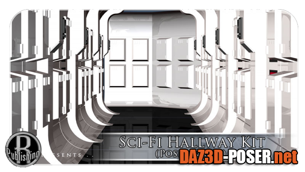 Dawnload Sci-Fi Hallway Kit (Poser & OBJ) for free