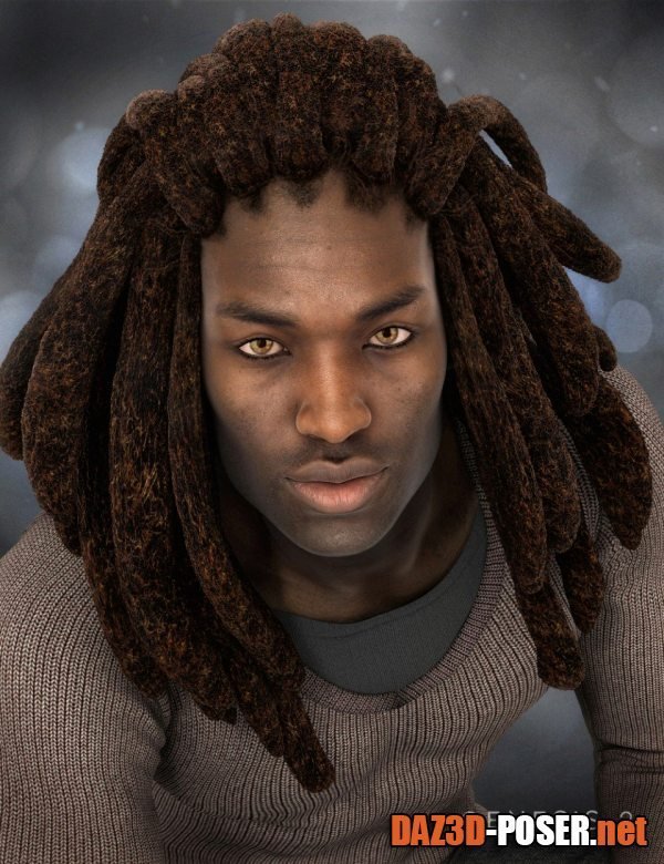 Dawnload Messy Dreads for Genesis 2 Male(s) for free