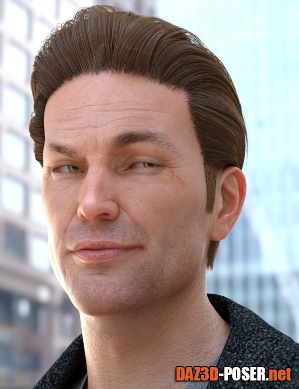Dawnload dForce Mid-Life Bachelor Hair for Genesis 8 Male for free
