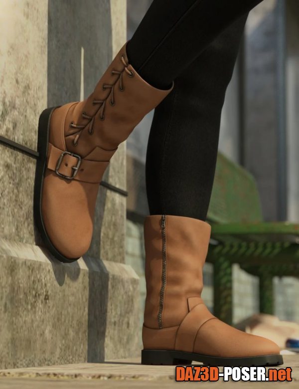 Dawnload Side Laced Boots for Genesis 8 Female for free