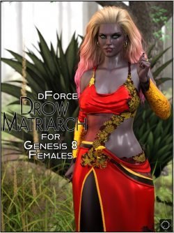 dForce Drow Matriarch for Genesis 8 Females