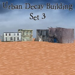 Urban Decay: Buildings Set 3 (for Poser)
