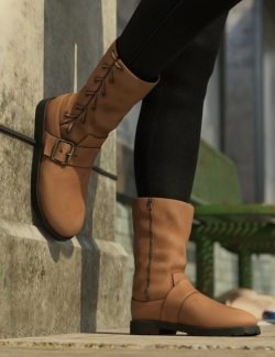 Side Laced Boots for Genesis 8 Female