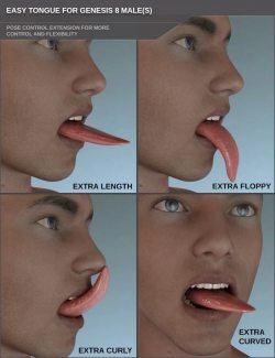 Easy Tongue for Genesis 8 Male(s)