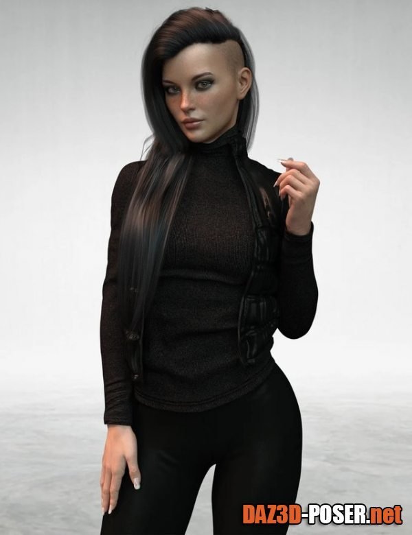 Dawnload X-Fashion Autumn Winter Outfit for Genesis 8 Females for free