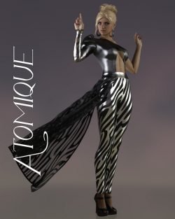 Atomique dForce pantsuit for Genesis 8 Females