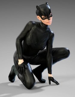 X-Fashion Dark Cat Outfit for Genesis 8 Female(s)