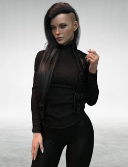 X-Fashion Autumn Winter Outfit for Genesis 8 Females